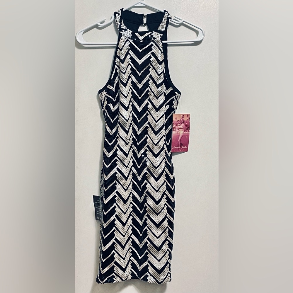 NWT, size Small, low back sequin dress. Designed by Emerald Sundae